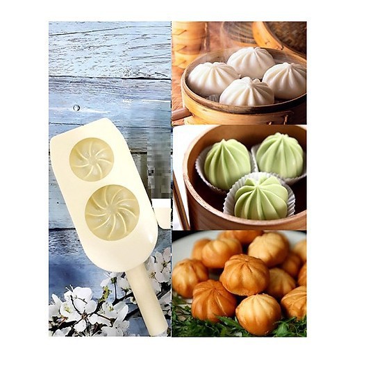 Khuôn bánh bao 2 bánh 6cm và 4.5cm
