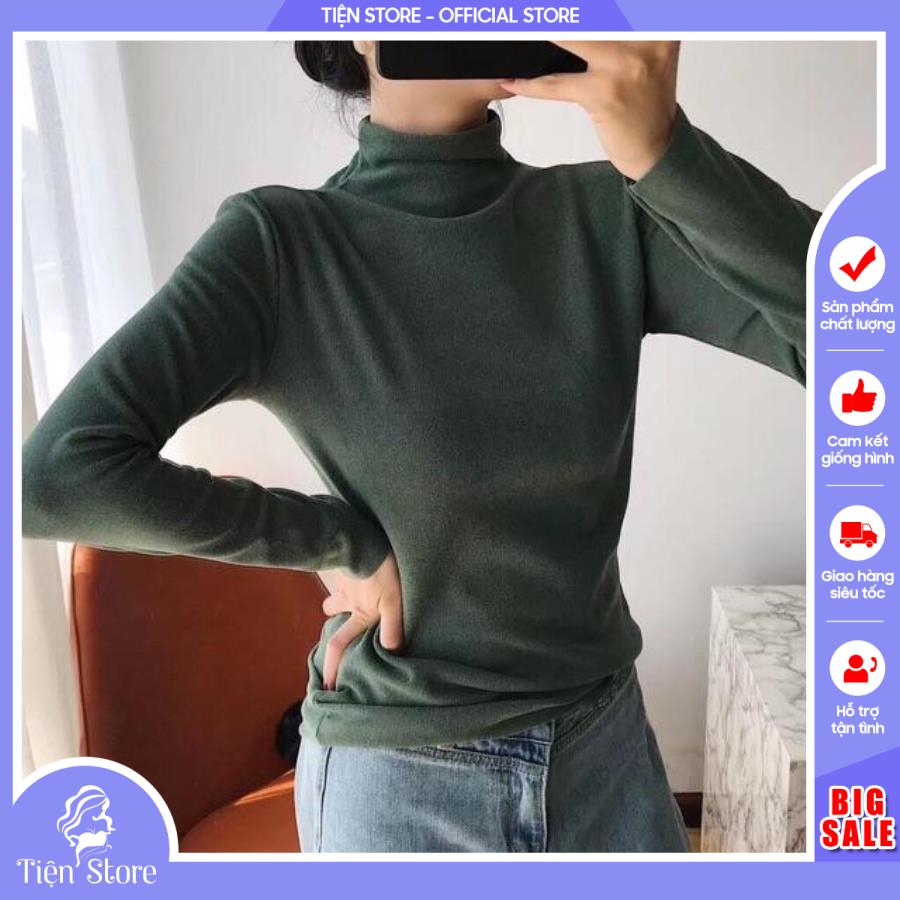 Áo Cổ 3 Phân Giữ Nhiệt Xuất Nhật MoTie (Túi Zip)