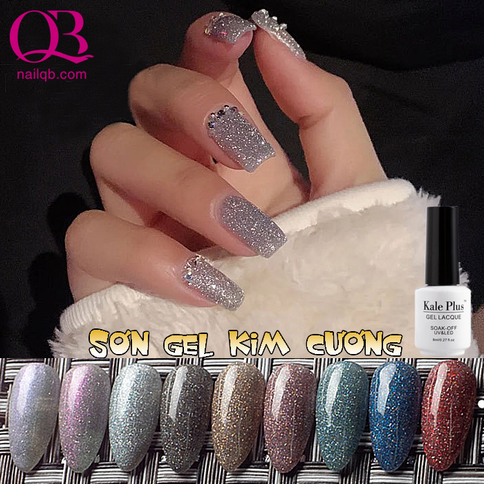 Sơn gel kim cương mini flash siêu sáng Kale Plus 8ml