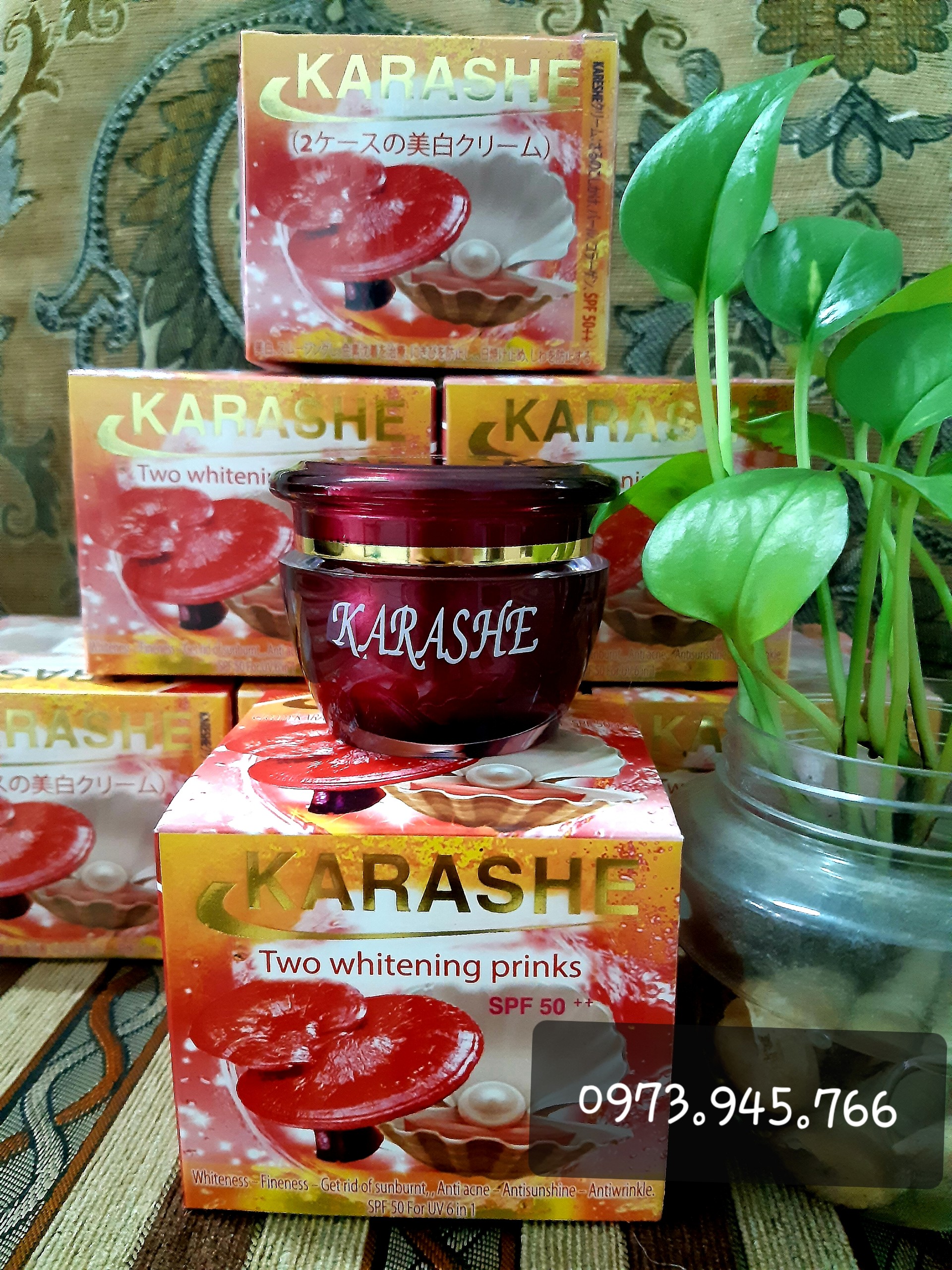 kem karashe linh chi ngọc trai
