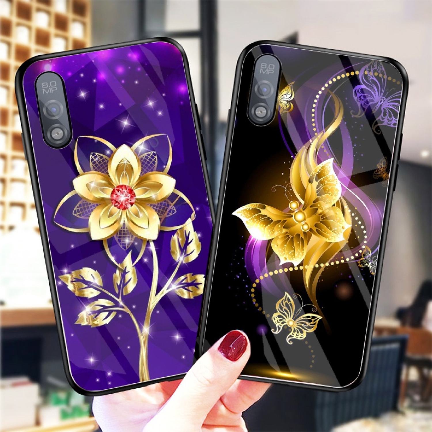 Ốp Lưng VSMART BEE 3 Ốp kính bóng cao cấp mới ƞhất