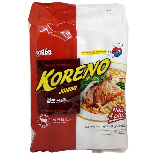 Mì Koreno gói 100g_Mì vị Bò