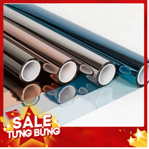 Decal Phim Màu Cách Nhiệt Dán Kính Ôtô, Kính Cửa Sổ (Khổ 1M5 X 1M ), Film Dán Kính Phản Quang