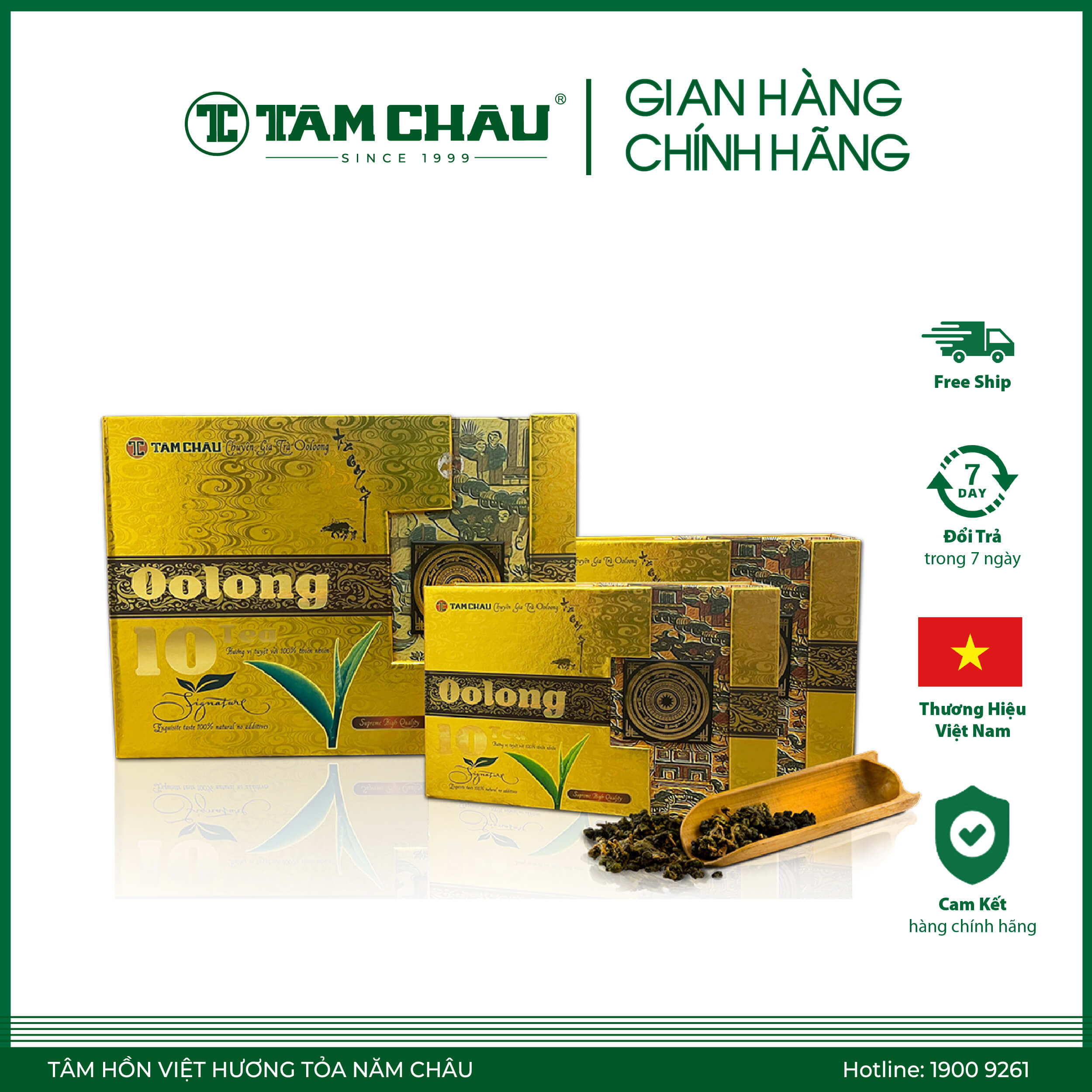 [TÂM CHÂU]  Trà Oolong 10 Tea thượng hạng 320Gr