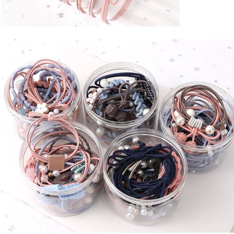 Hộp 12 cột tóc nữ cực xinh phong cách Hàn Quốc - Selenshop