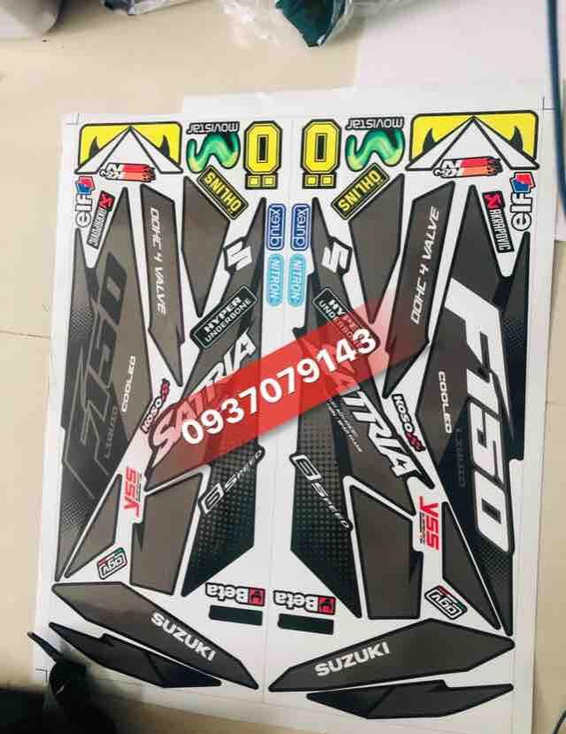 tem rời satria fi đen xám