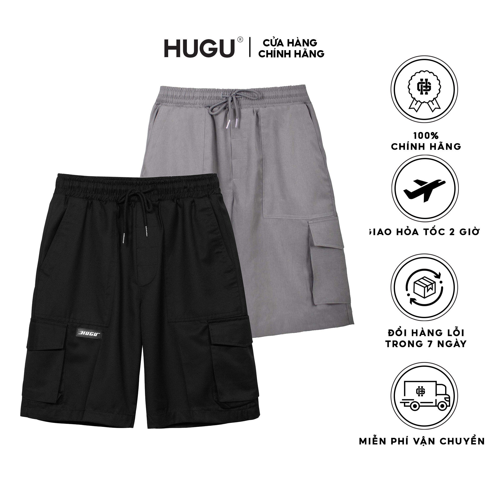 QUẦN SHORT NAM HUGU 6 POCKET