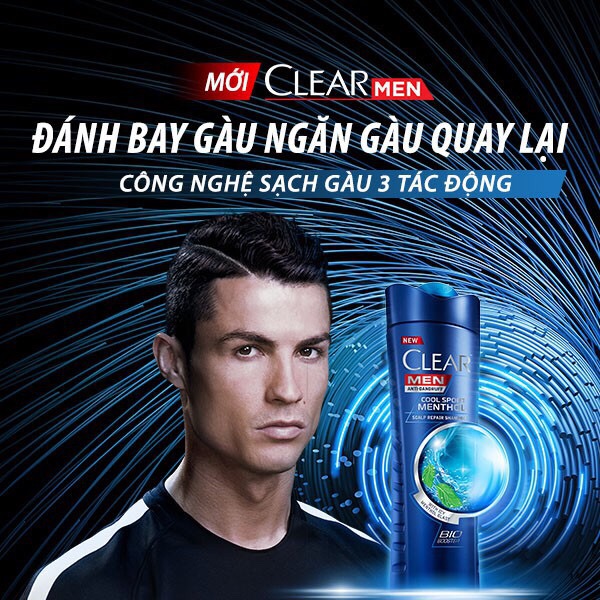 [HCM]Dầu Gội CLEAR Men Cool Sport Bạc Hà (900g)