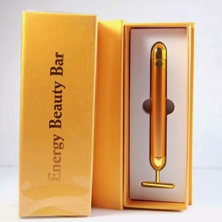 Máy masage rung nhanh Energy beauty bar gold 24k, chăm sóc da, massage da mặt thon gọn...