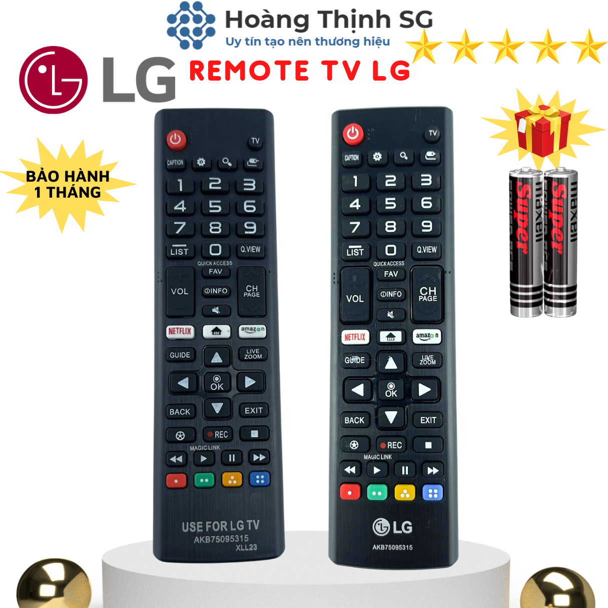 Remote điều khiển tivi LG SMART 2018, điều khiển TV LG các dòng Led / LCD - Tặng kèm pin