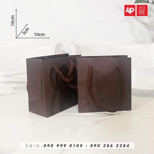 10 TÚI GIẤY KRAFT 10 X 10 X 5CM [ NHIỀU MÀU ] Q7