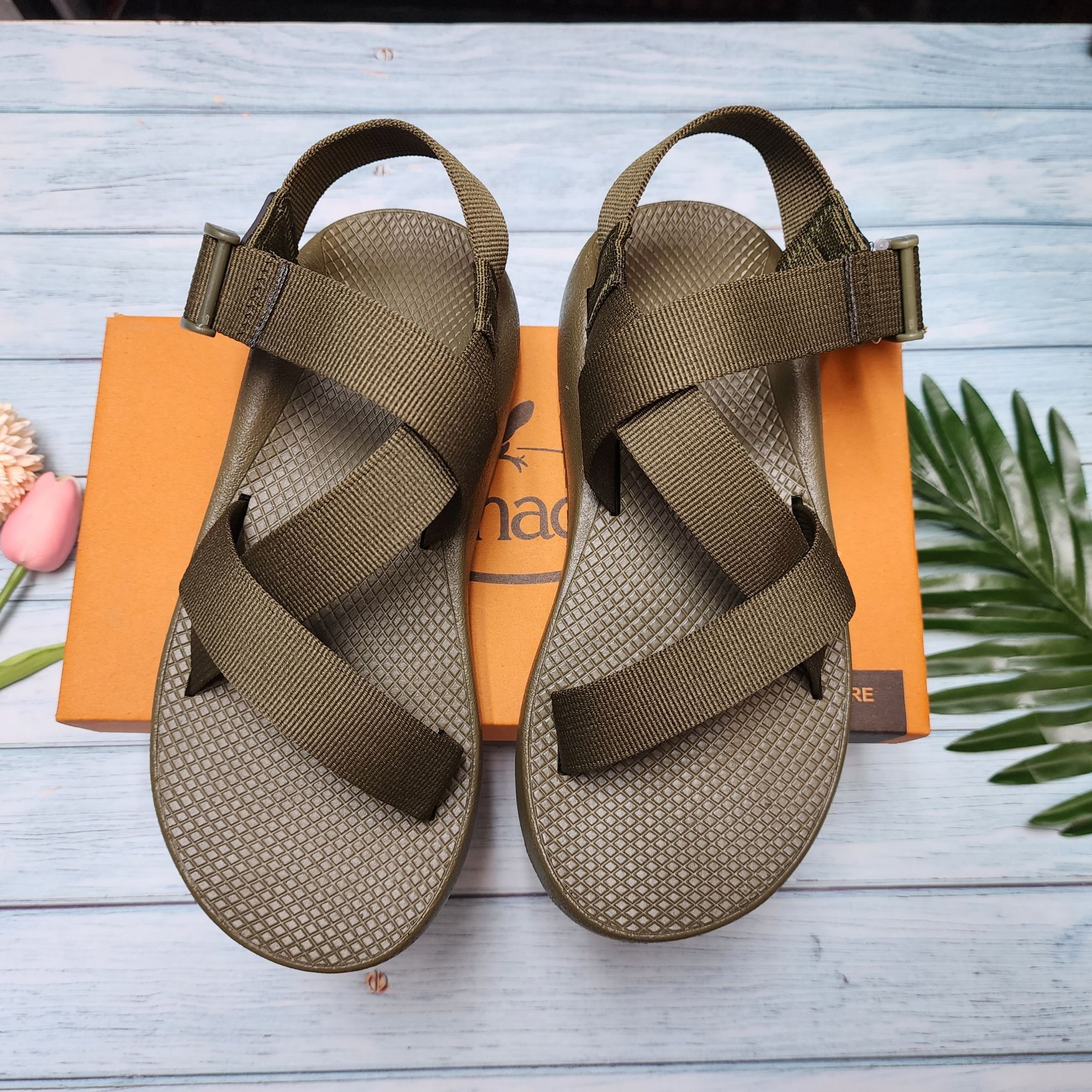 Dép Chaco Đế Thơm mã Xanh Rêu TG21