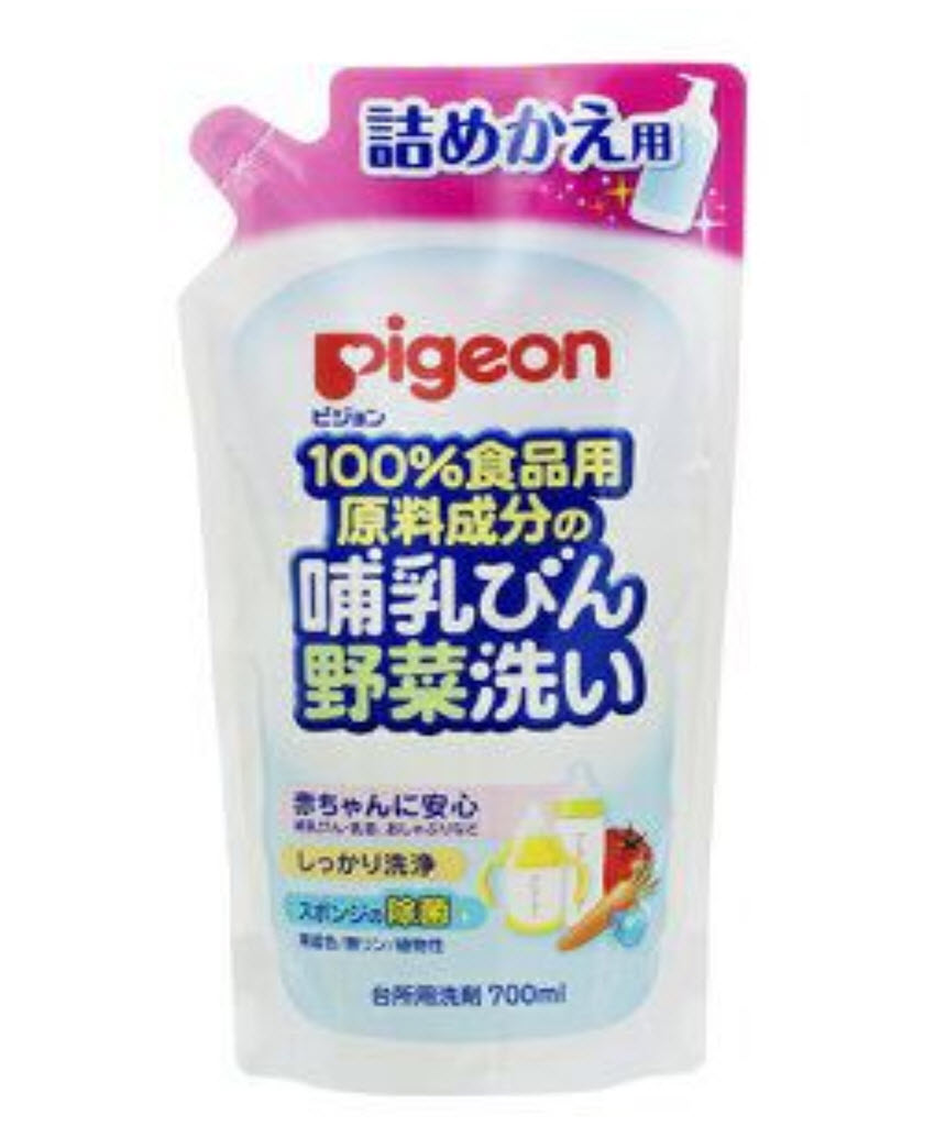 HCMNước rửa bình sữa trẻ em Pigeon nhập Nhật - túi 700ml