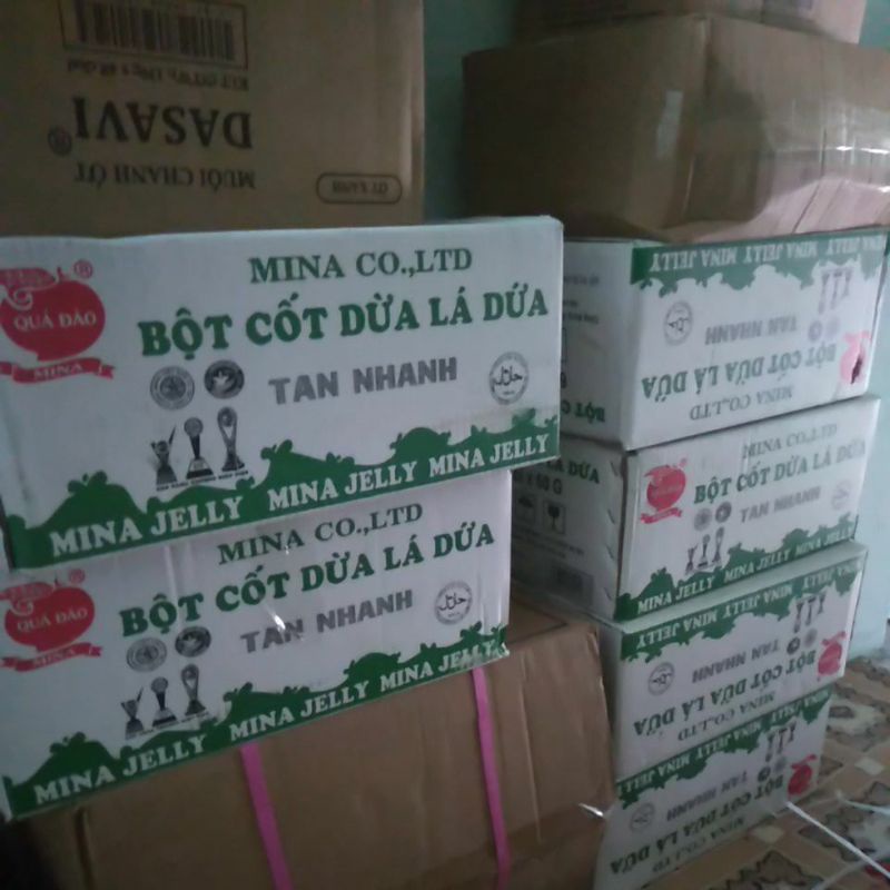 bột cốt dừa LÁ DỨA MinaCo hiệu qủa đào( GÓI 50 GRAM)