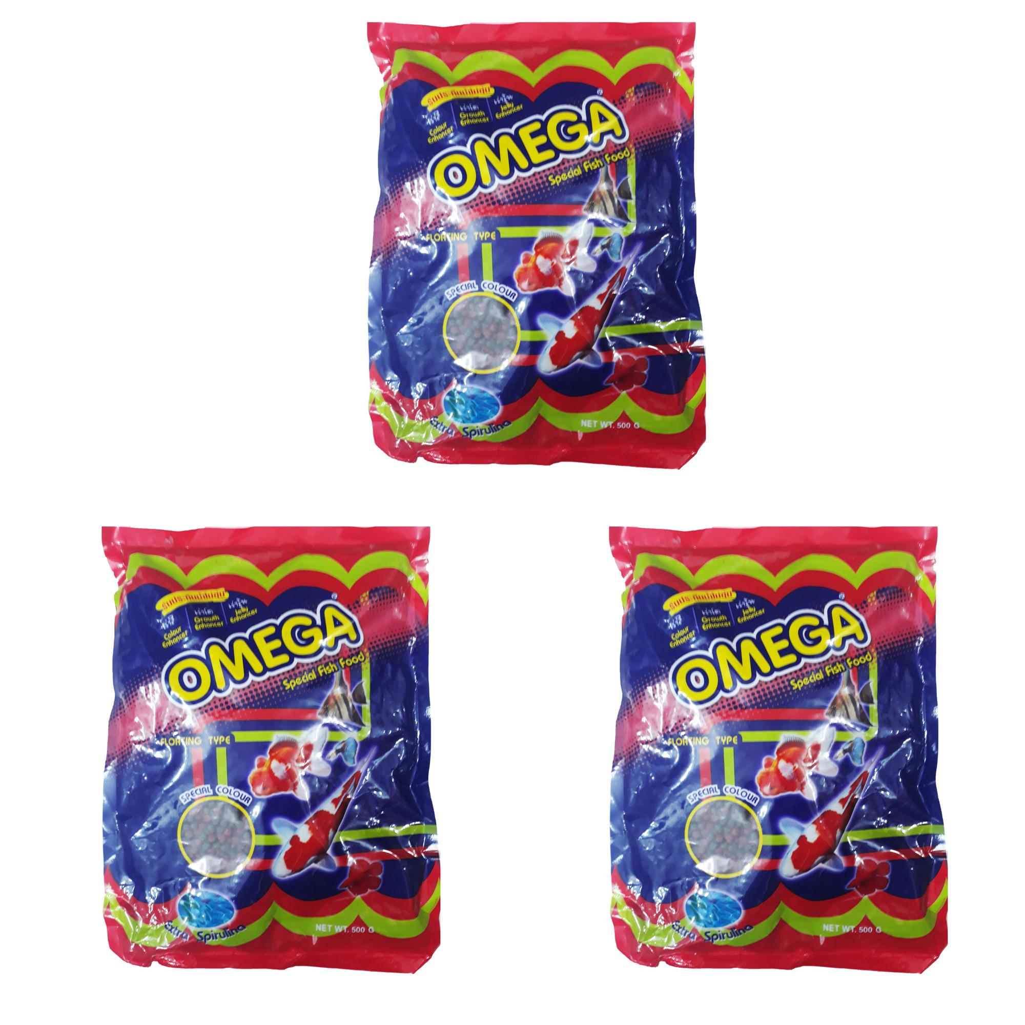 Combo 3 gói thức ăn cá omega 500g - cám cá cảnh