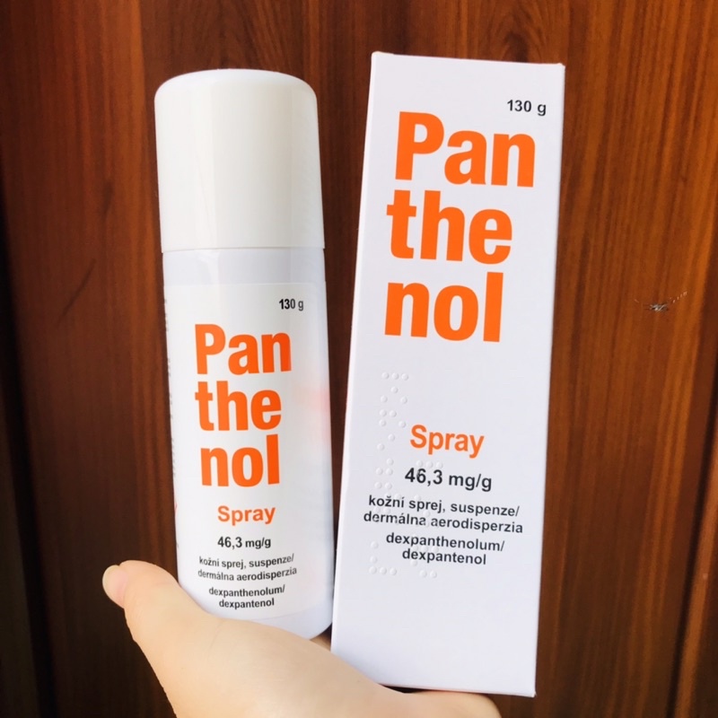 Xịt vết bỏng Panthenol Spray Đức Séc dưỡng ẩm da đầu, 130g