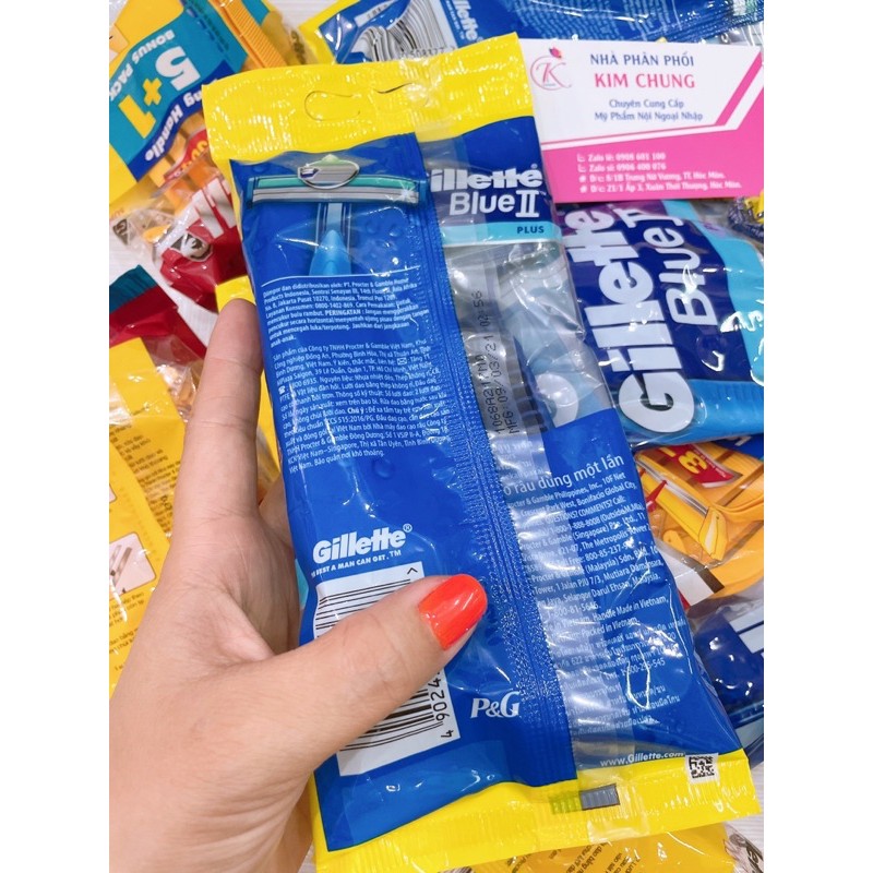 DẠO CẠO RÂU GILLETTE BLUE II PLUS (bịch 6 cây)