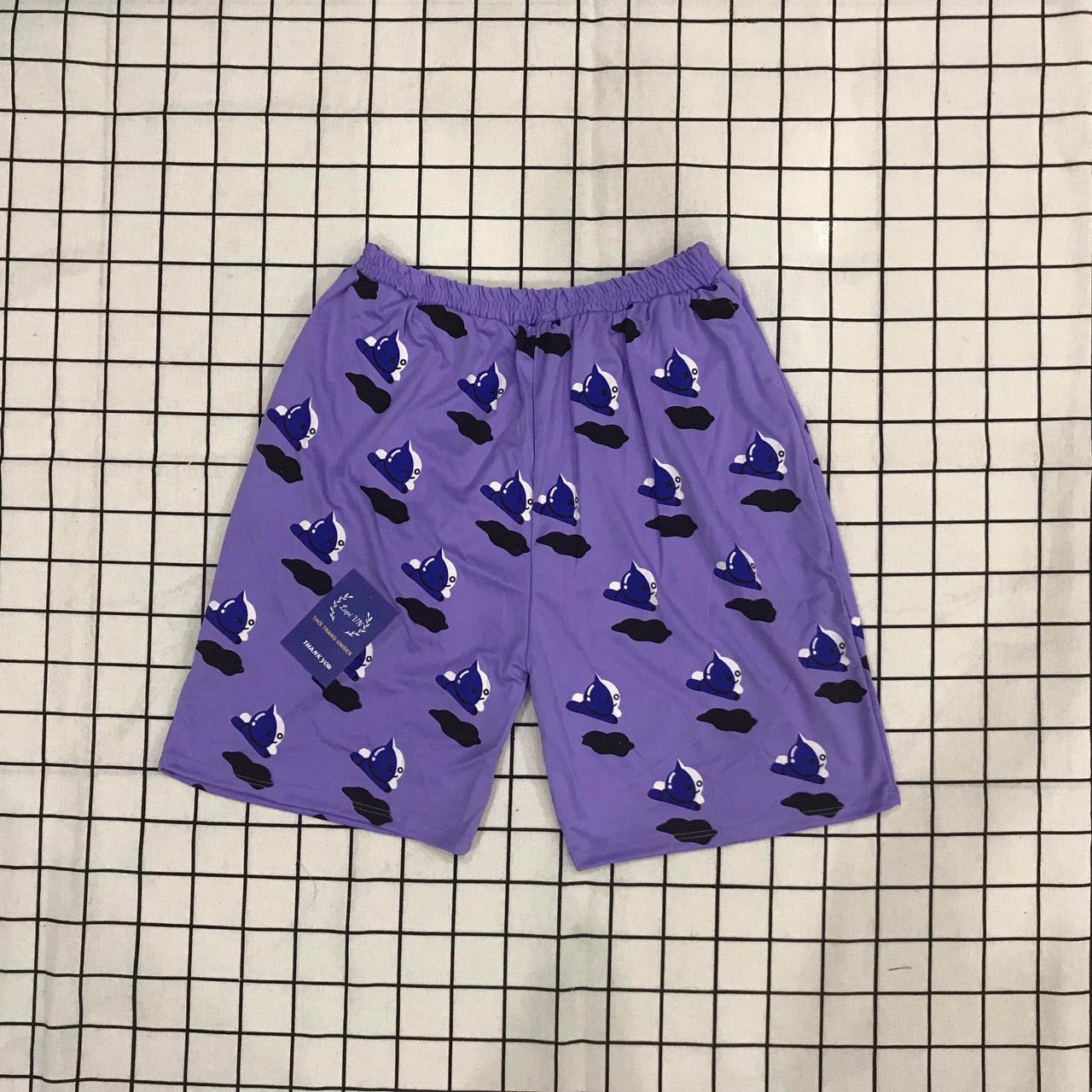 [HCM]Quần Short nam nữ hoạt hình vui nhộn nhiều mẫu form rộng Unisex Freesize 40-65kg nam nữ đều mặc được