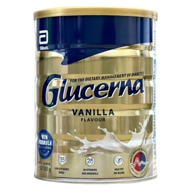 Combo 3 hộp sữa bột abbott glucerna 800g/ glucerna úc hương vani 850g