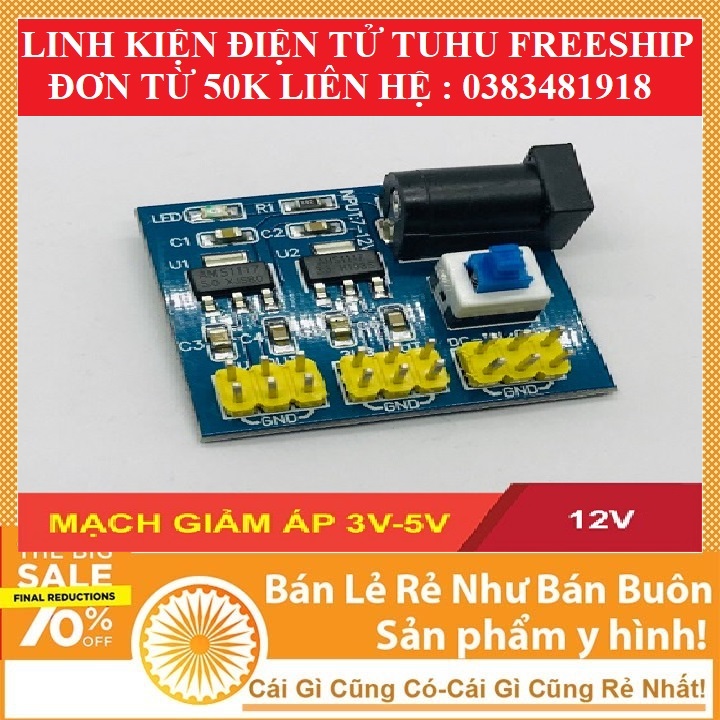 module hạ áp 12v xuống 5v và 3.3v