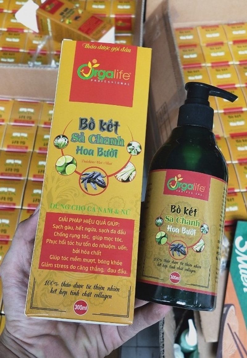 dầu gội chanh sả