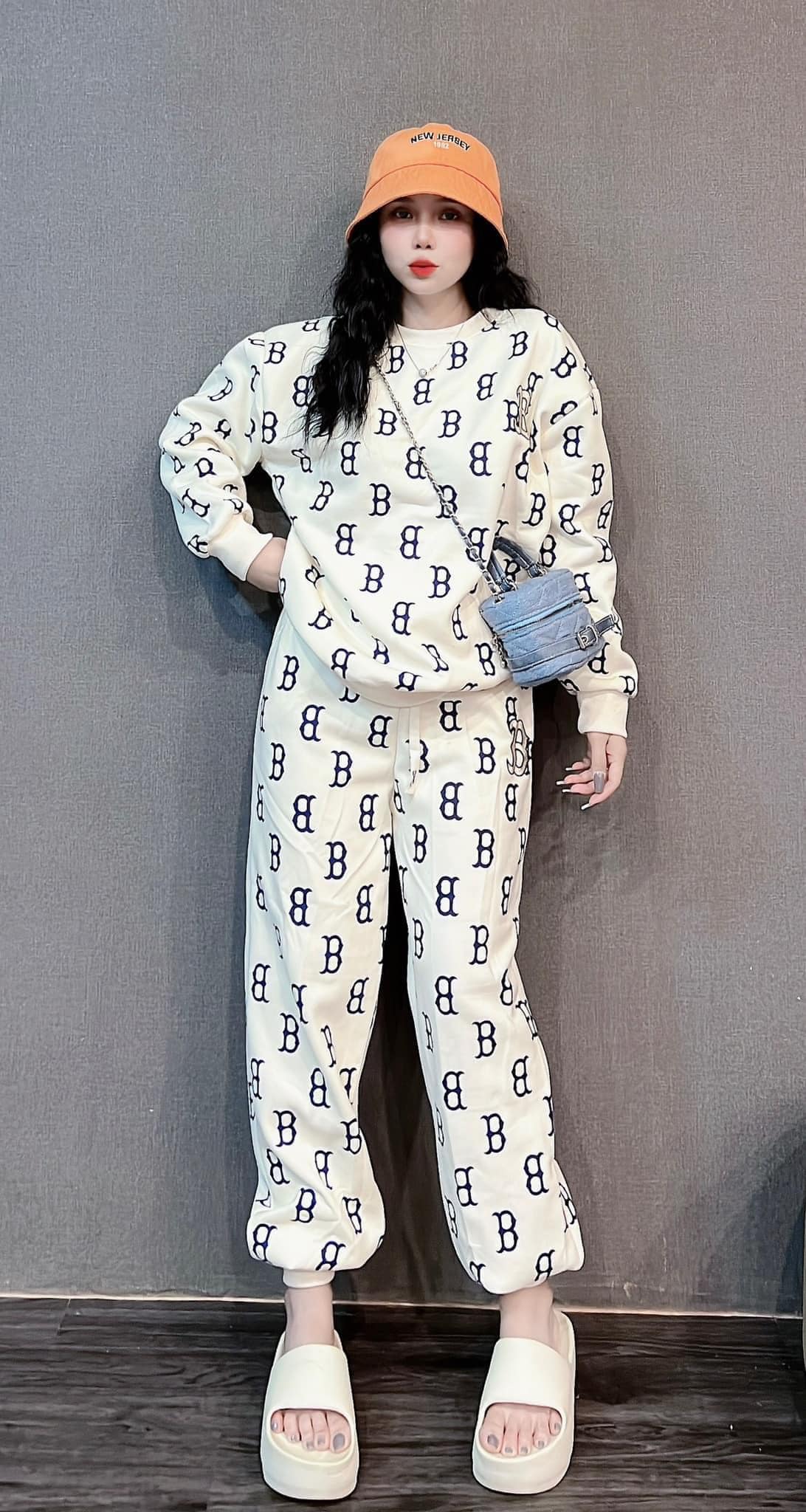 SET Bộ đồ nỉ MLB Mega Sweater quần áo nam nữ chất nỉ da cá xuất dư cao cấp
