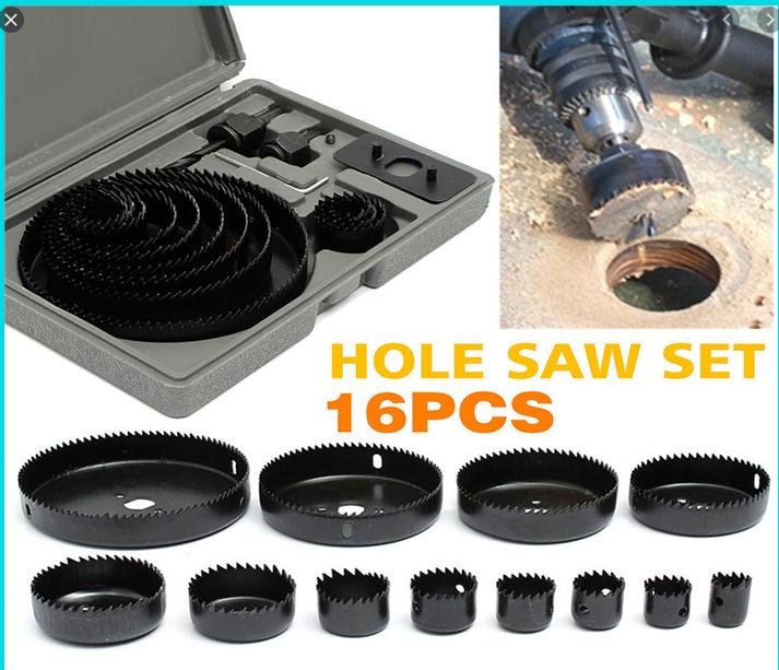 Bộ mũi khoét gỗ,thạch cao 16 chi tiết