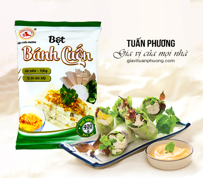 Bột Bánh Cuốn Tuấn Phương 400g ( Gói )