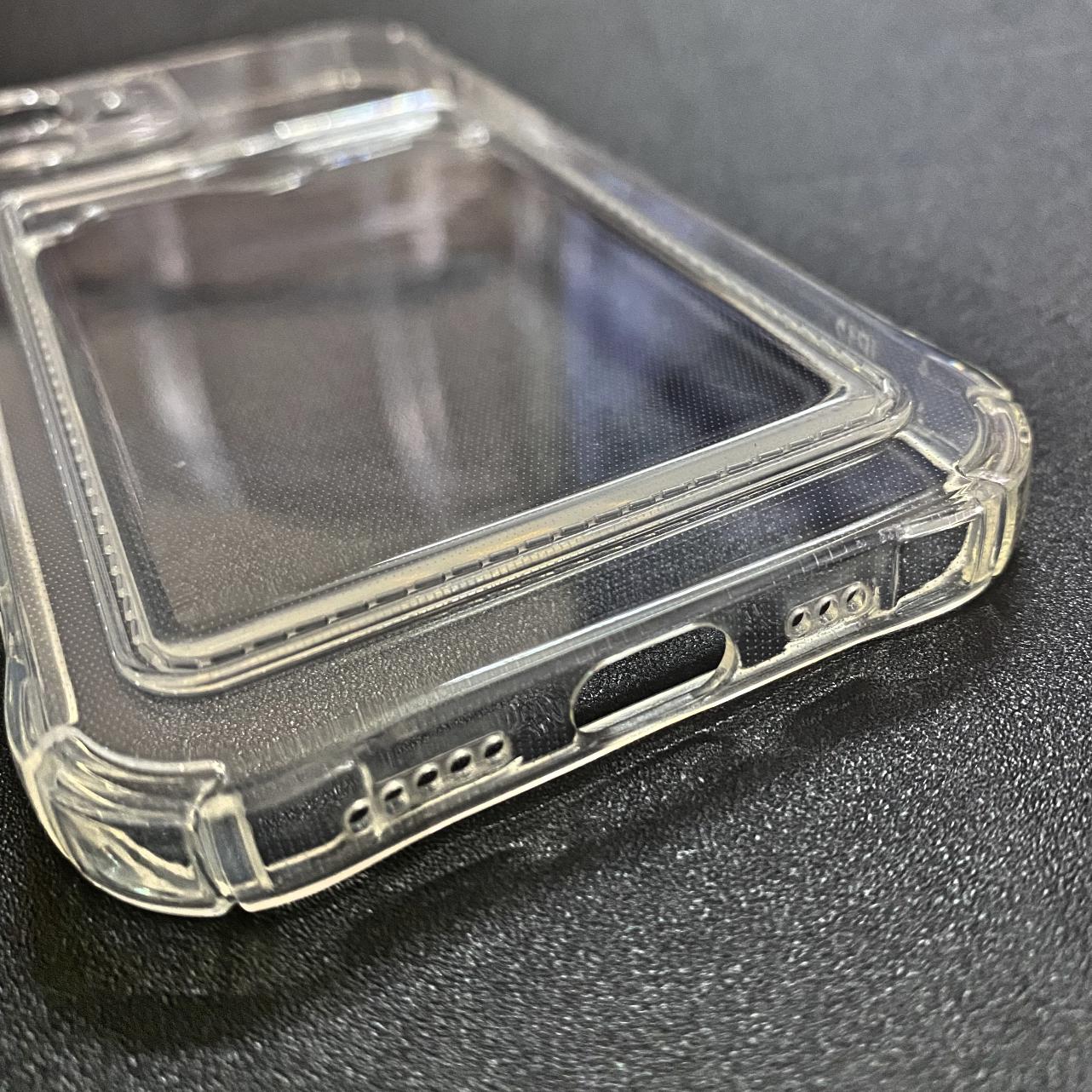 Ốp Lưng iPhone 12 Dẻo Trong Suốt Có Khe Đựng Thẻ