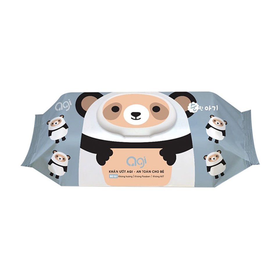 [HCM]Khăn Giấy Ướt Agi 80 Tờ Không Mùi