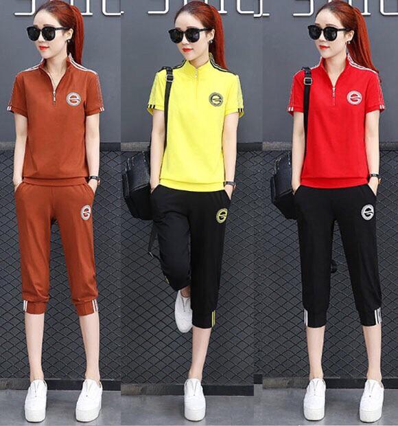 Bộ quần áo thể thao nữ chữ E TT297