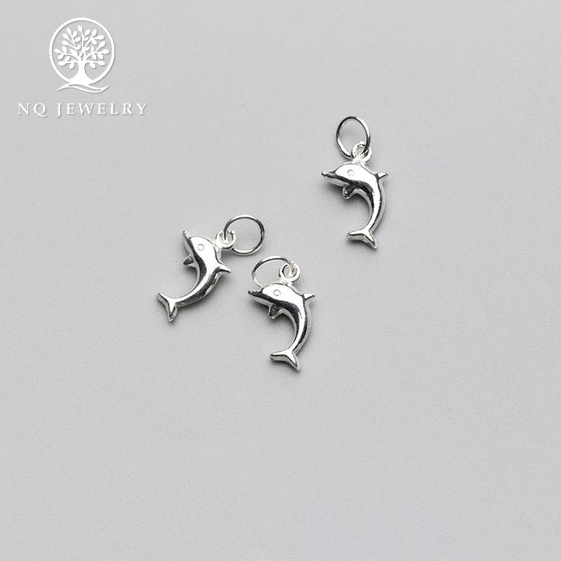 [HCM]Charm bạc hình cá heo treo