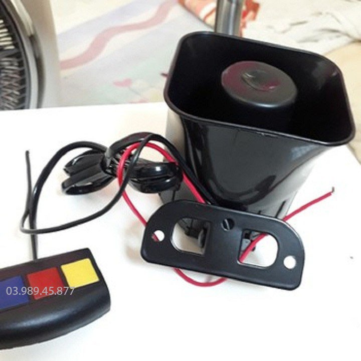 CÒI HÚ 3 CHẾ ĐỘ 12V DÀNH CHO XE MÁY XE ĐẠP ĐIỆN