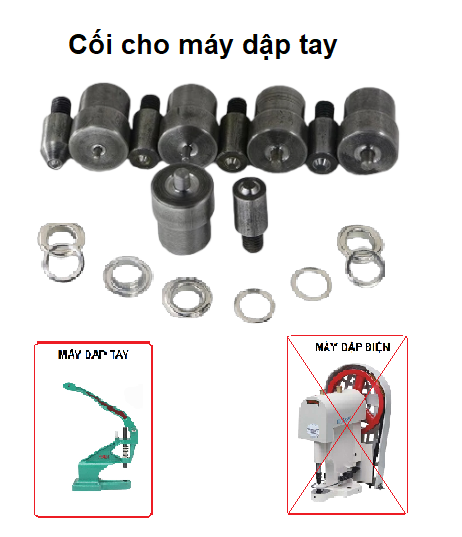 Cối đóng Ore (mắt cáo) lắp máy dập tay - dụng cụ làm da handmade
