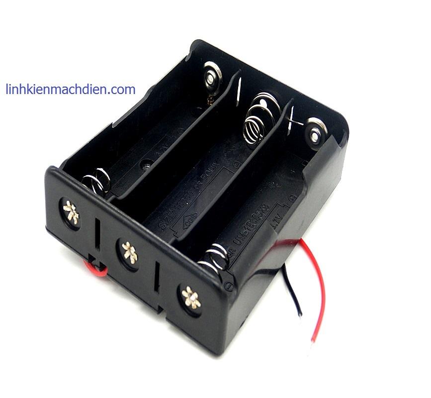 Hộp Đế Pin 18650 3AA 3Pin