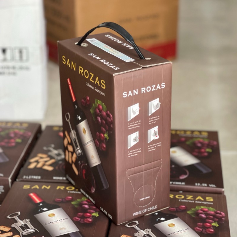 Vang bịch nhập khẩu Chile SAN ROZAS 3L
