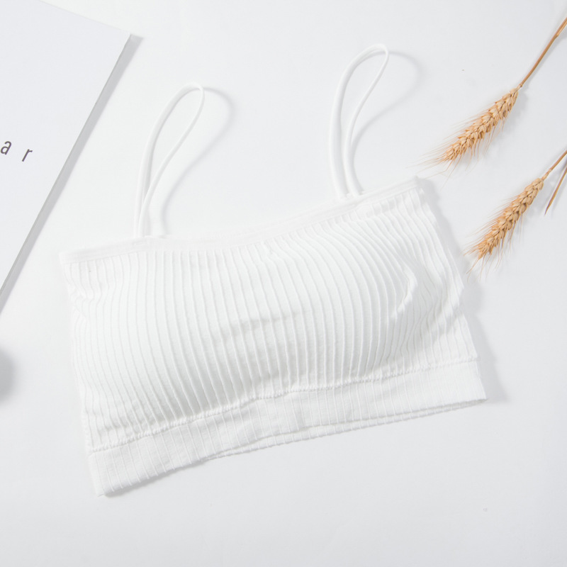 Áo Bra Gân Tăm - Áo Ngực Mút Mỏng Không Gọng - Bra Nữ 2 Dây Cúp Ngang MYBIKINI B809