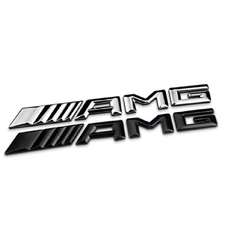 Decal 3D chữ AMG nổi dán xe đuôi ô tô cao cấp chất liệu nhựa ABS