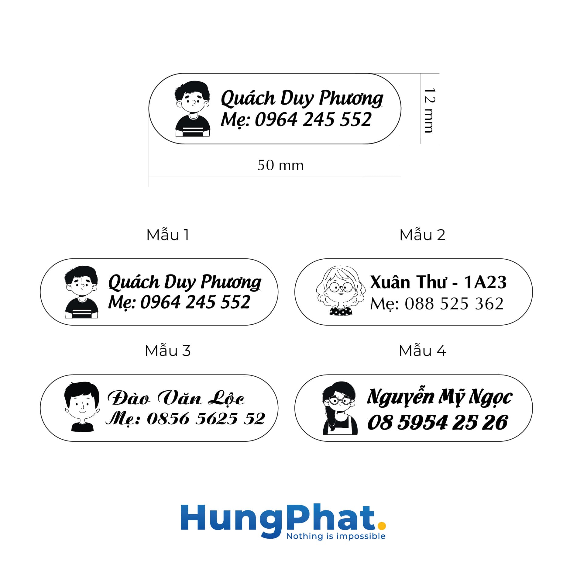 Khắc dấu tên,  con dấu hình thú kute