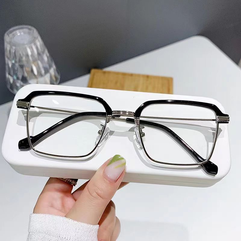Mắt kính gọng cận form vuông gm look 671 gọng mảnh thời trang ulzzang