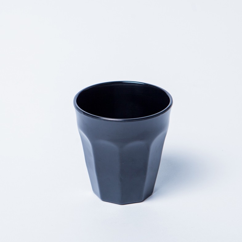 Ly melamine uống trà cao 8.9cm màu đen, nâu