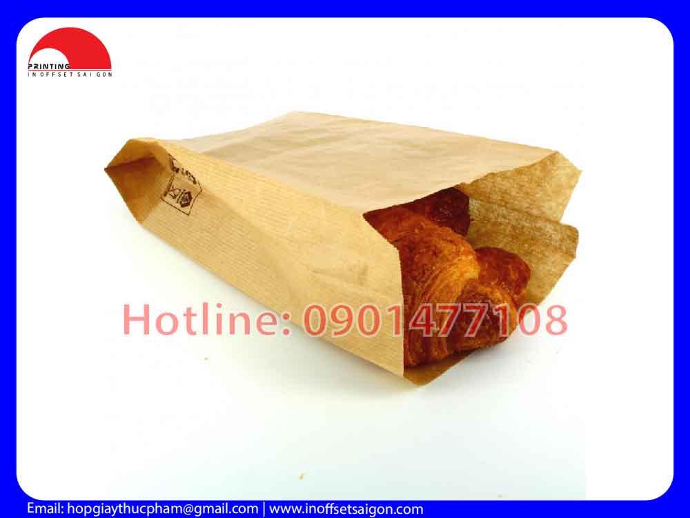 Túi giấy kraft đựng Hamburger (1000 cái )