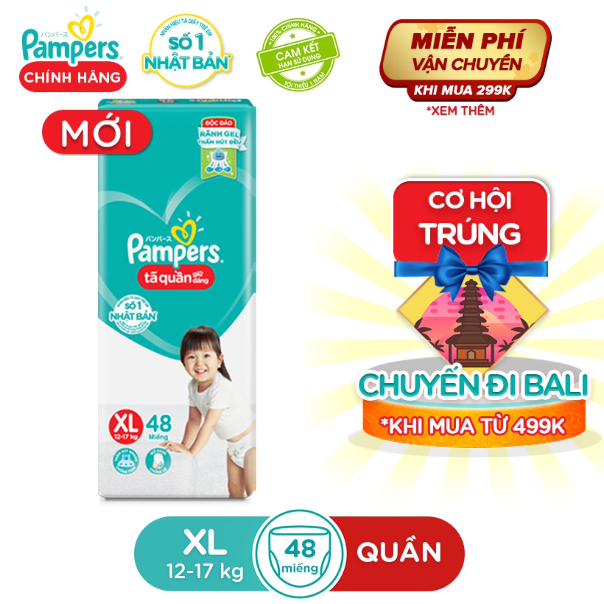 Deal Ưu Đãi Tã Quần Pampers Giữ Dáng Mới Gói Đại XL48 (size XL - 48 Miếng) Deal Ưu Đãi Tã Quần Pampers Giữ Dáng Mới Gói Đại XL48 (size XL - 48 Miếng)
