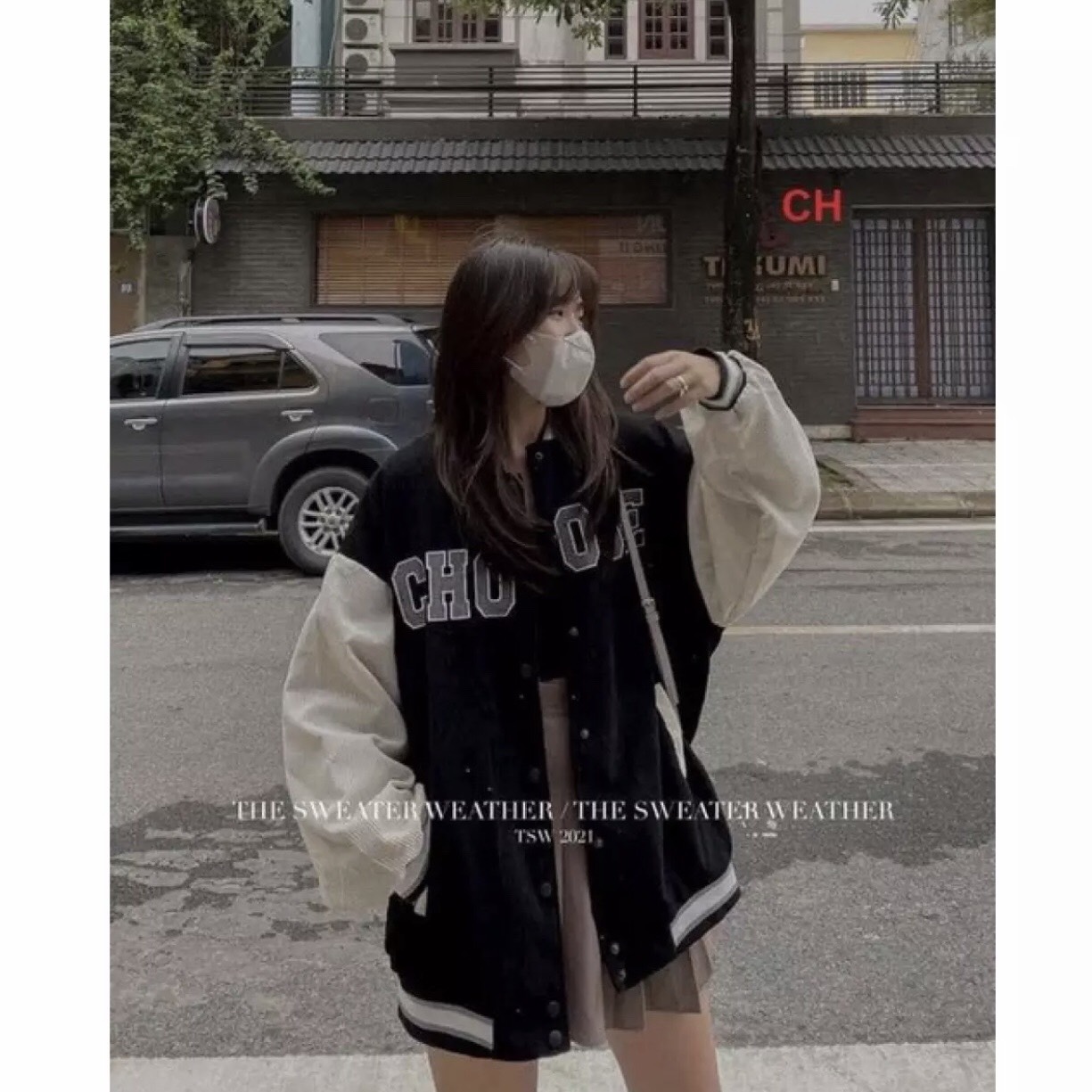 Áo khoác bomber nhung OSE CH12