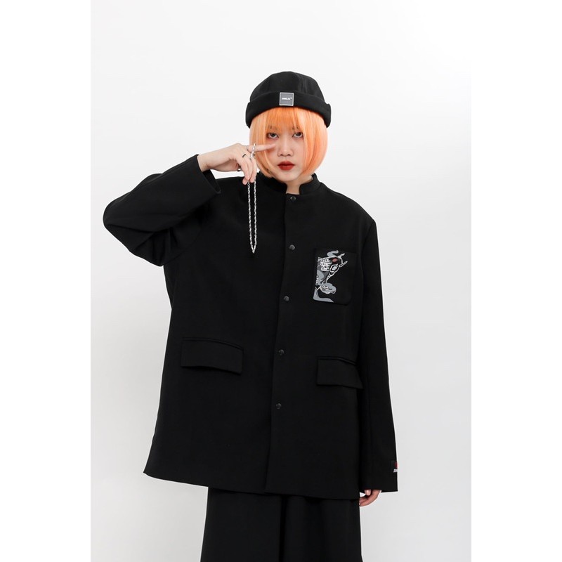 ÁO VEST YUKKI BLAZER (ĐEN) - ZUNEZX