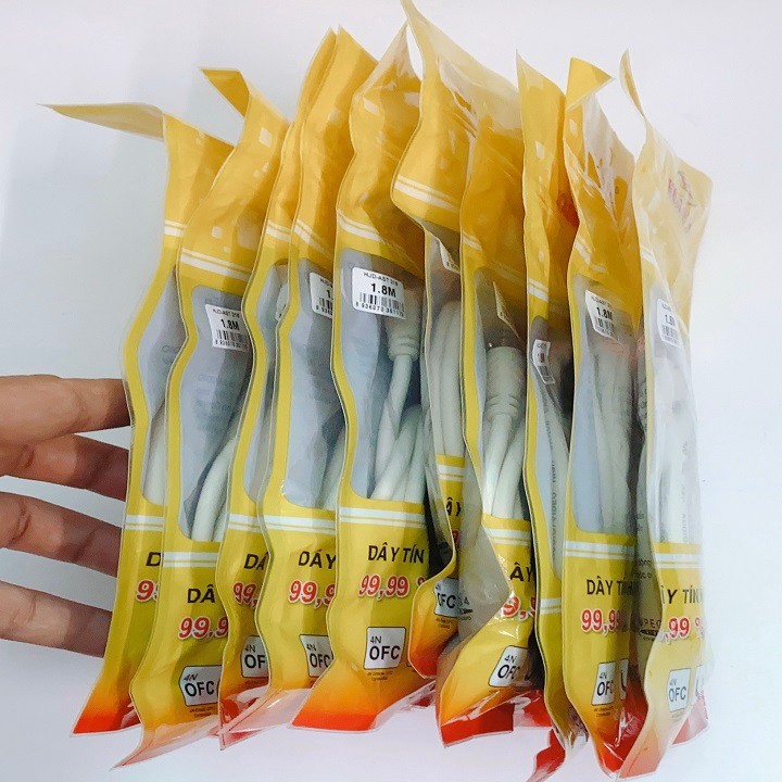 DÂY 2 ĐẦU 3.5ly 1,8 mét  ĐỒNG NGUYÊN CHẤT