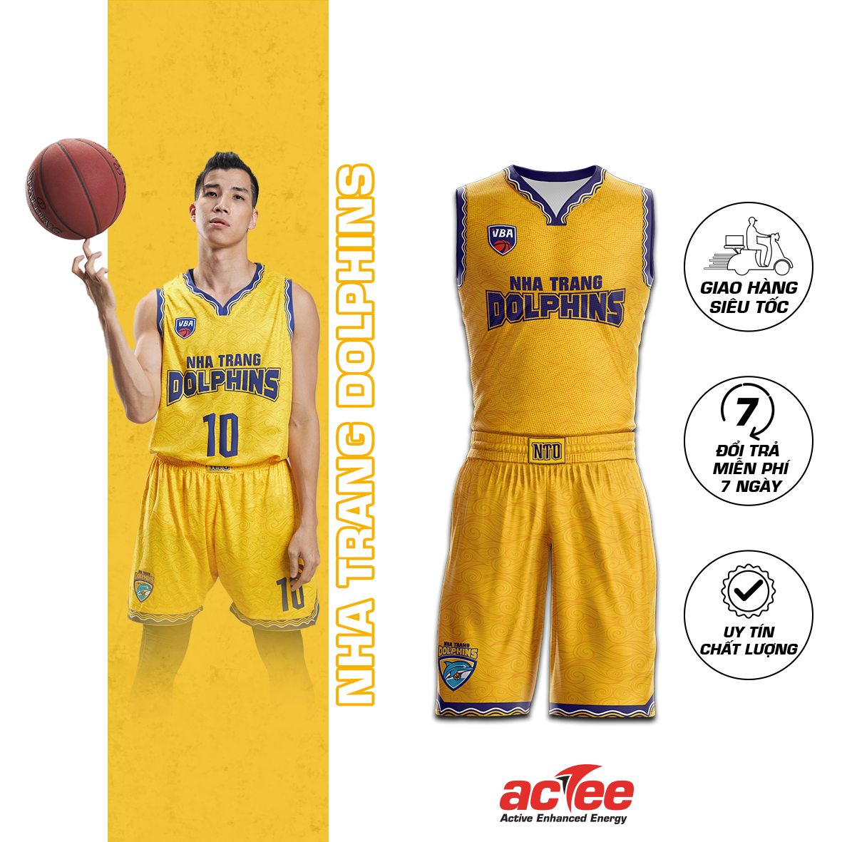 Đồ bóng rổ Nha Trang Dolphins VBA 2021