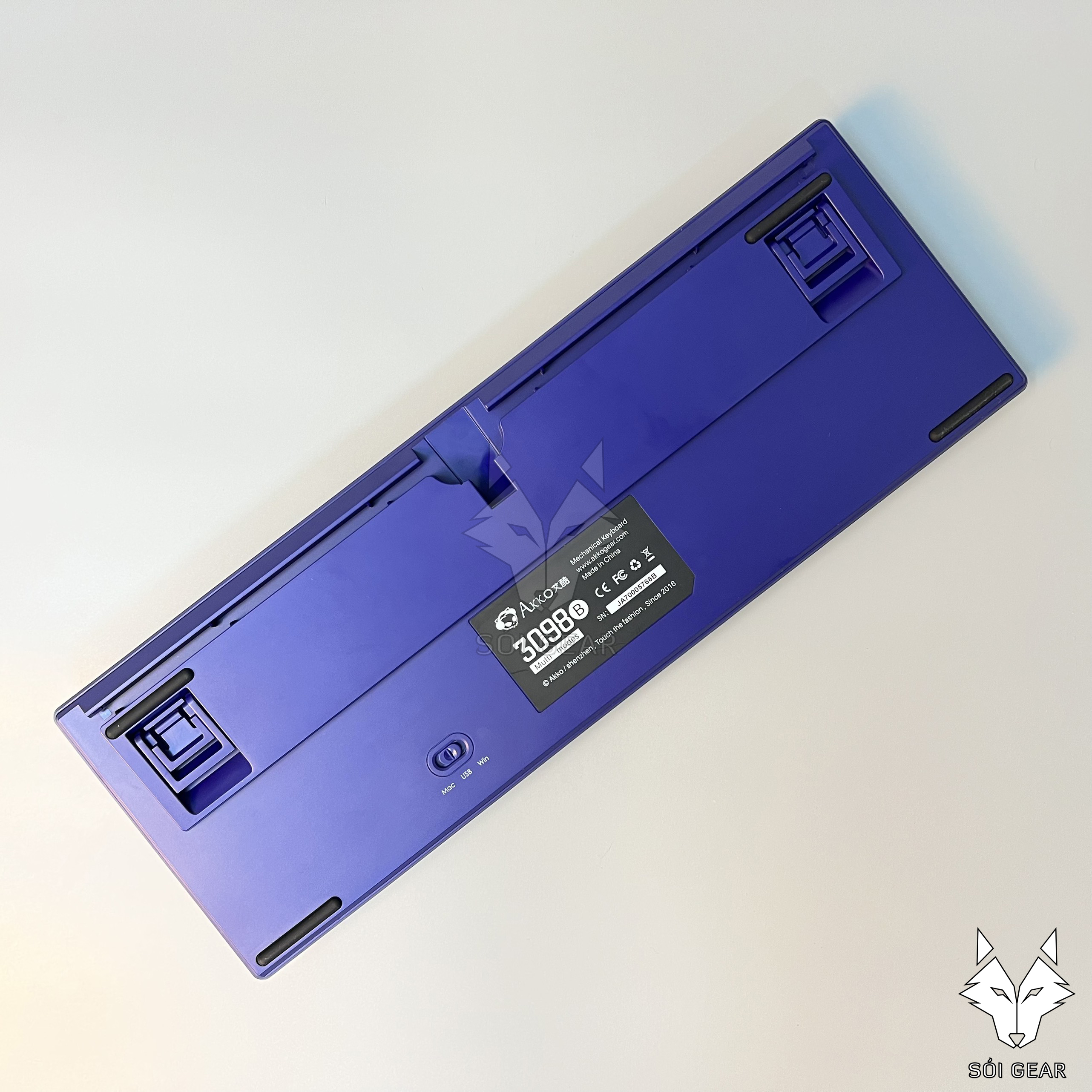 Bàn phím cơ không dây AKKO 3098B Multi-modes Neon (Bluetooth 5.0 / Wireless 2.4Ghz / Hotswap / RGB)