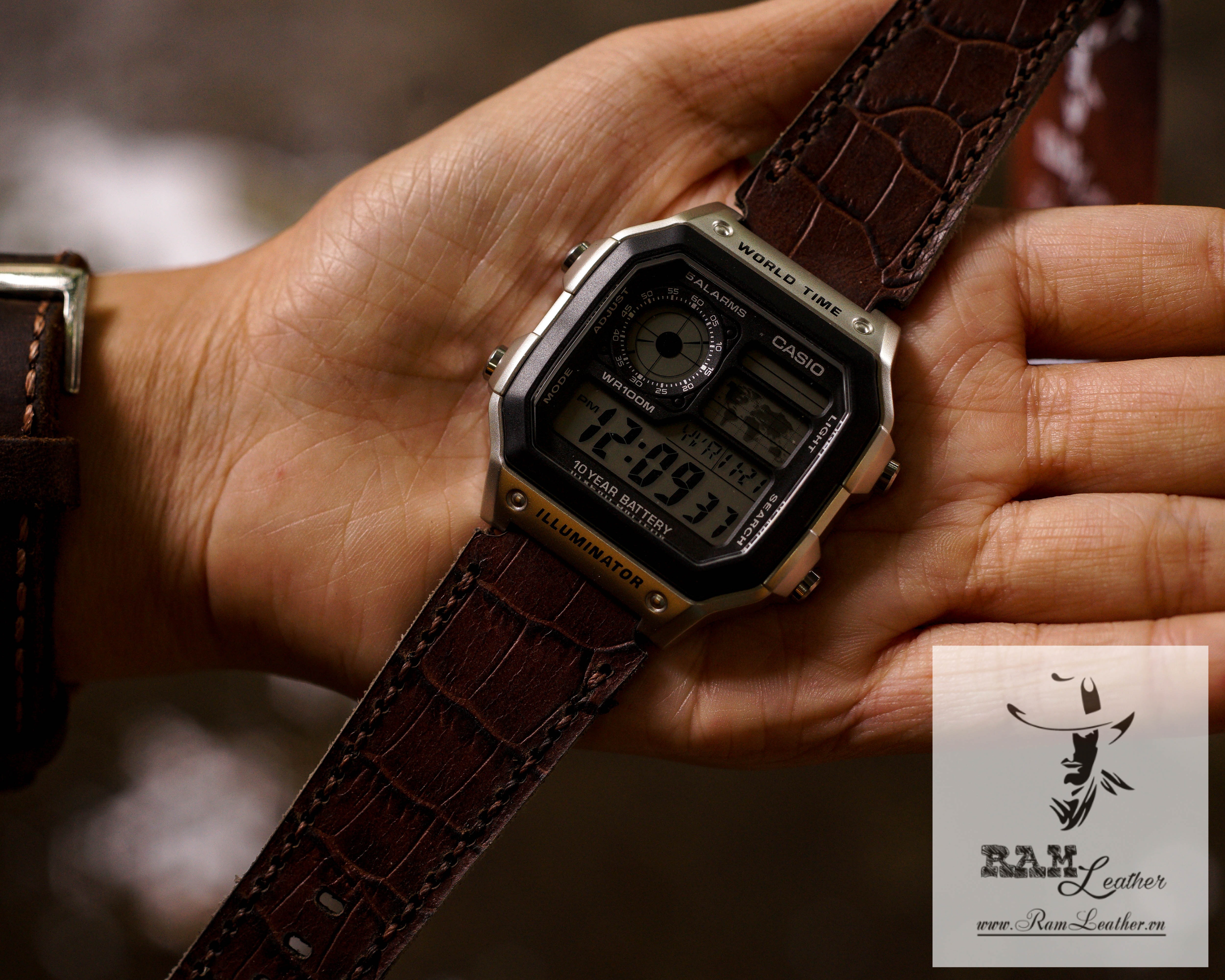 WATCH STRAPS DOUBLE COW LEATHER REAL