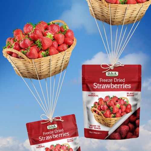 DJ&A Strawberry Dâu tây sấy khô ăn liền